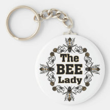 the bee lady key chains