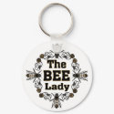 the bee lady keychains