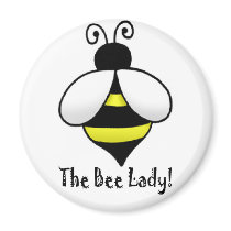 The Bee Lady Refrigerator Magnet