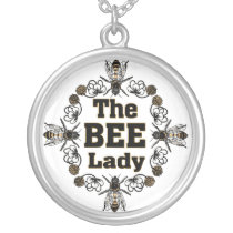 the bee lady personalized necklace