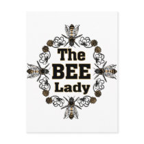 the bee lady post card