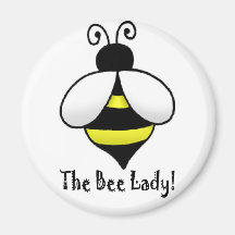The Bee Lady Refrigerator Magnet