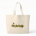 the bee lady with flowers bags