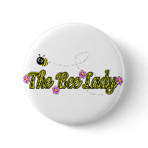 the bee lady with flowers pin