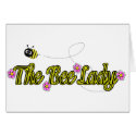 the bee lady with flowers cards