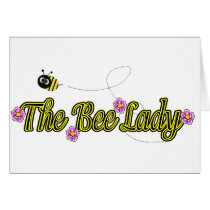 the bee lady with flowers cards