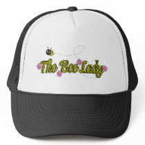 the bee lady with flowers hats