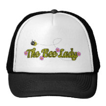 the bee lady with flowers hats