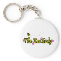the bee lady with flowers keychains