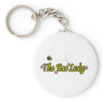 the bee lady with flowers key chains