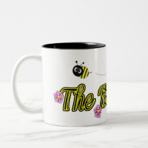 the bee lady with flowers mugs