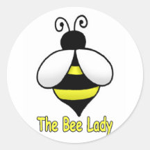 The Bee Lady yellow Sticker