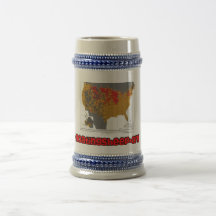 The Beer Belly of America Beer Stein Mugs