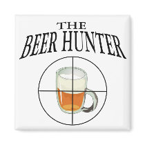 The Beer Hunter Refrigerator Magnet