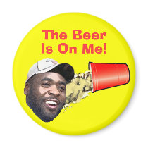 The Beer Is On Me! Fridge Magnets