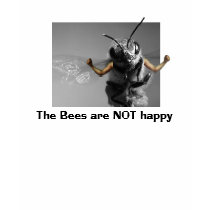 The Bees are NOT happy t-shirts