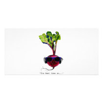 The beet goes on-light customized photo card