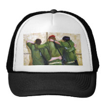 The Believers Wailing Wall Painting Trucker Hat