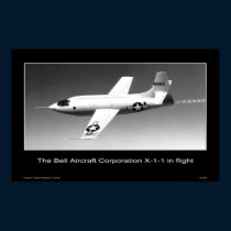 The Bell Aircraft Corporation X-1-1 in Flight posters by Space_Exploration The Bell Aircraft Corporation X-1-1 in Flight posters
