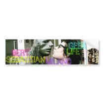 THE BERT SEBASTIAN MILANO "GEEK LIFE" BUMPR STICKR bumper stickers