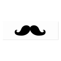THE BEST BLACK MUSTACHE BUSINESS CARD TEMPLATES