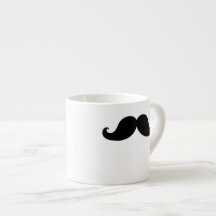 THE BEST BLACK MUSTACHE ESPRESSO CUP