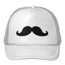 THE BEST BLACK MUSTACHE MESH HAT