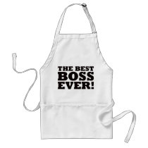 The Best Boss Ever aprons by visualnewbie The Best Boss Ever aprons