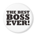 The Best Boss Ever magnets