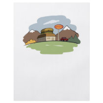 The best burger restaurant full color flyer
