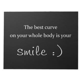 the best curve on your whole body is your smile scratch pads