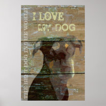 The Best Dog In The World Poster Template