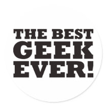 The Best Geek Ever stickers