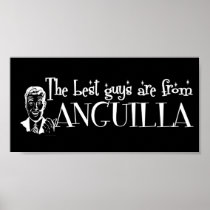 The Best Girls are from Anguilla Print