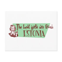 The Best Girls are from Estonia postcards by repofcountries The Best Girls are from Estonia postcards