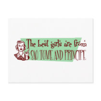 The Best Girls are from Sao Tome and Principe postcards