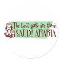 The Best Girls are from Saudi Arabia stickers