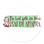 The Best Girls are from Saudi Arabia Stickers