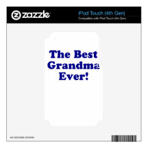 The Best Grandma Ever iPod Touch 4G Decal