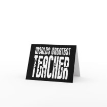 The Best Great Teachers : World's Greatest Teacher Greeting Cards