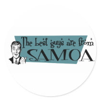 The Best Guys are from Samoa stickers