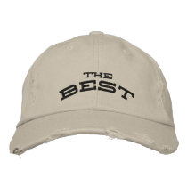 The Best Hat embroidered hats by motivationalrock The Best Hat embroidered hats