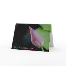 The best is yet to come - lotus card
