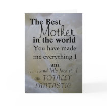 The Best Mother  in the world Greeting Card