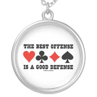 The Best Offense Is A Good Defense (Bridge) necklace
