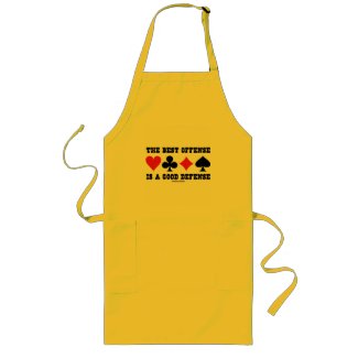 The Best Offense Is A Good Defense (Card Suits) Aprons