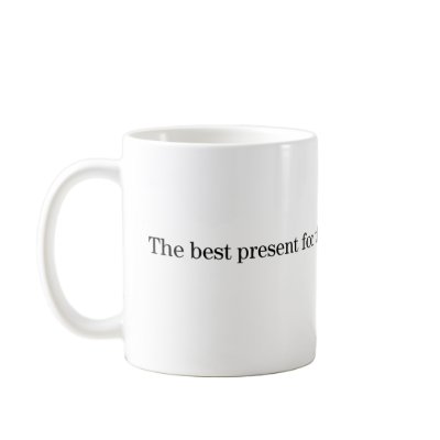 The best present for the future mug by saving
