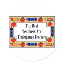 The Best Teachers Are Kindergarten Teachers stickers by LushLaundry The Best Teachers Are Kindergarten Teachers stickers
