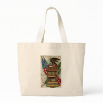 The Betsey Ross House, Eagle & Flag Canvas Bags