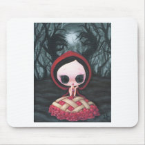 red, ridding, hood, cherry, pie, sweet, sugar, fueled, michael, banks, coallus, wolf, Mouse pad with custom graphic design